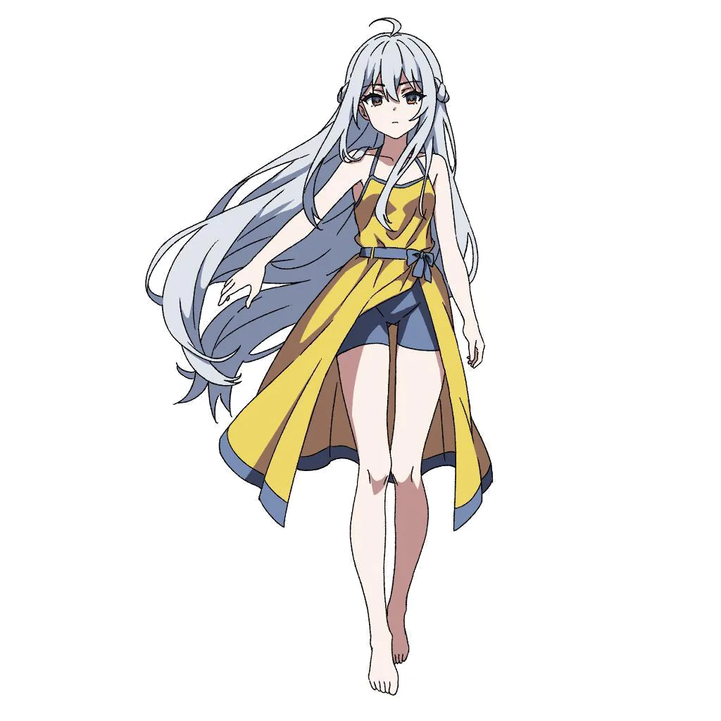 Full-body character color reference