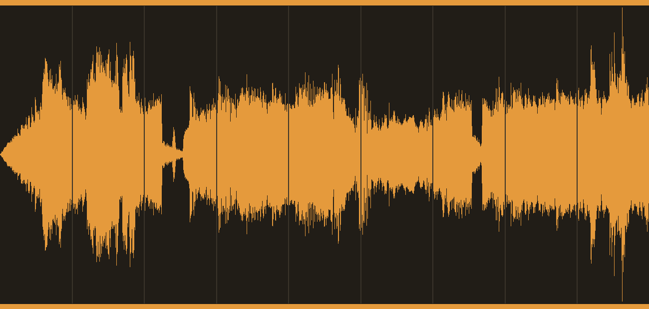 The shot's dialogue audio, drawn as a waveform