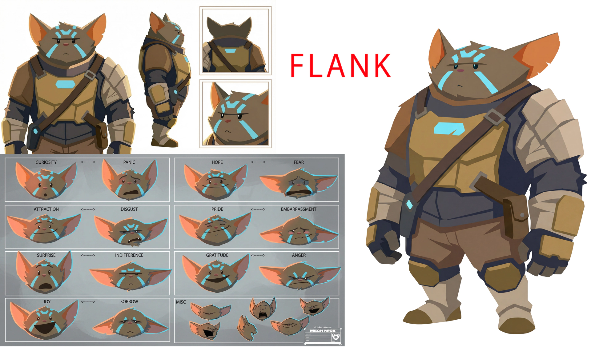 Model sheet — Flank