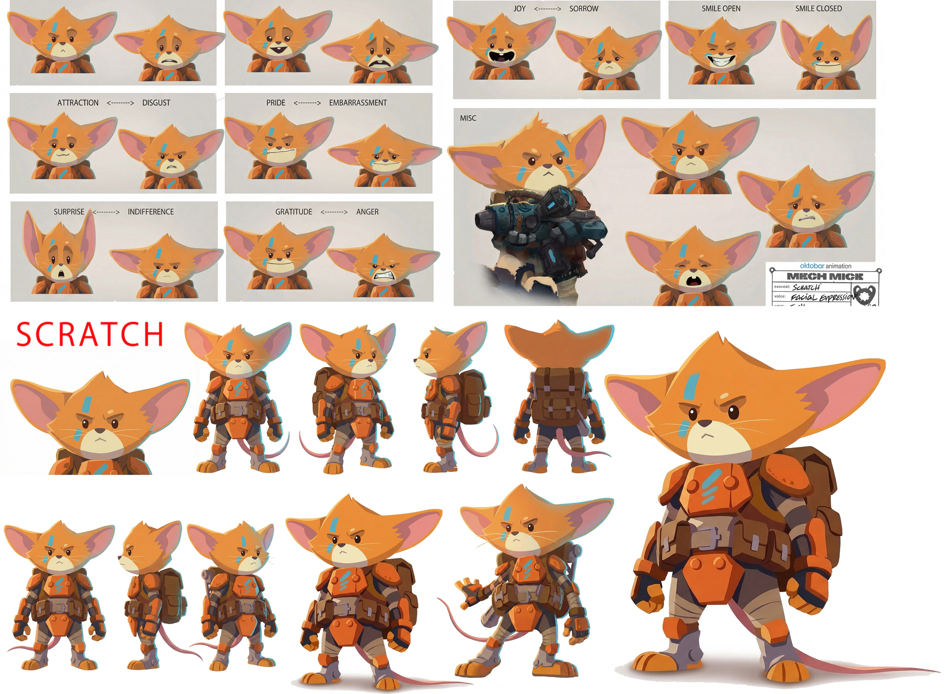Model sheet — Scratch